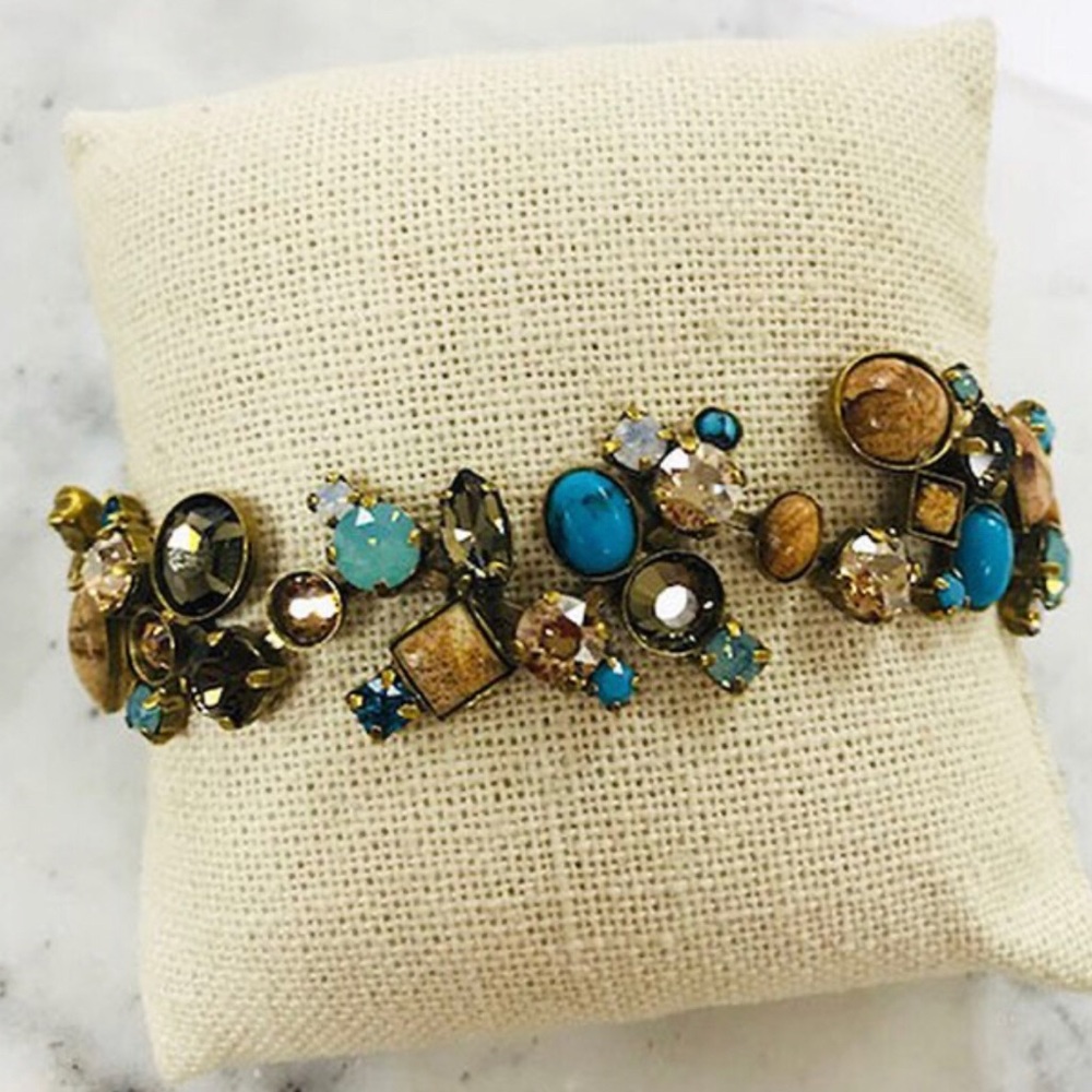 Sorrelli Cabochon & Crystal Amazing Bracelet NWT